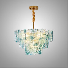Подвесная люстра PETAL GLASS Blue D50 