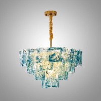 Подвесная люстра PETAL GLASS Blue D60