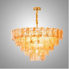 Подвесная люстра PETAL GLASS Gold D80 
