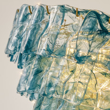 Подвесная люстра PETAL GLASS Blue D50 