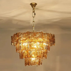 Подвесная люстра PETAL GLASS Gold D50 