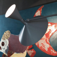 Настенный светильник Duo Play Black с проводом