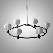 Люстра на штанге Ring Cotton Black