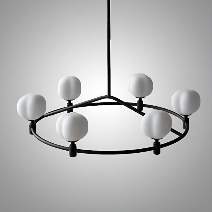 Люстра на штанге Ring Cotton Black