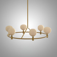Люстра на штанге Ring Cotton GOLD