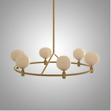 Люстра на штанге Ring Cotton GOLD