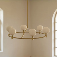 Люстра на штанге Ring Cotton GOLD