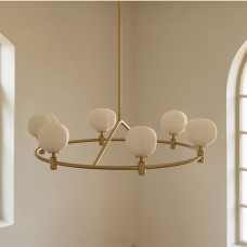 Люстра на штанге Ring Cotton GOLD