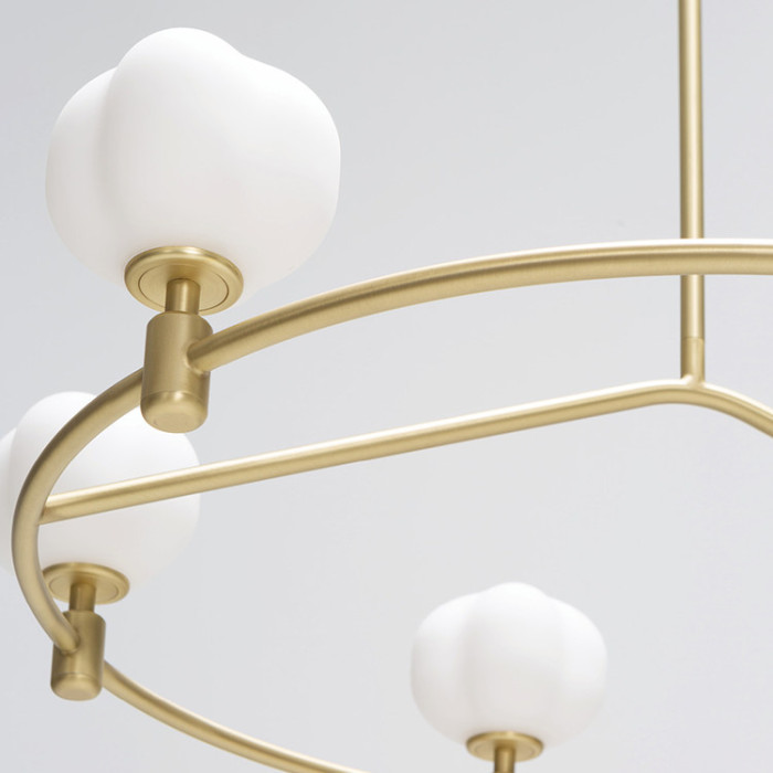 Люстра на штанге Ring Cotton GOLD