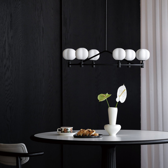 Люстра на штанге Ring Cotton Black