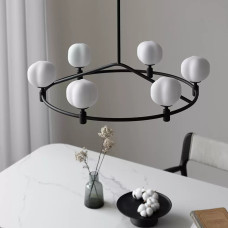 Люстра на штанге Ring Cotton Black