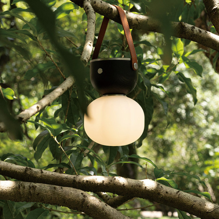 Портативная настольная лампа Mini Cotton Black