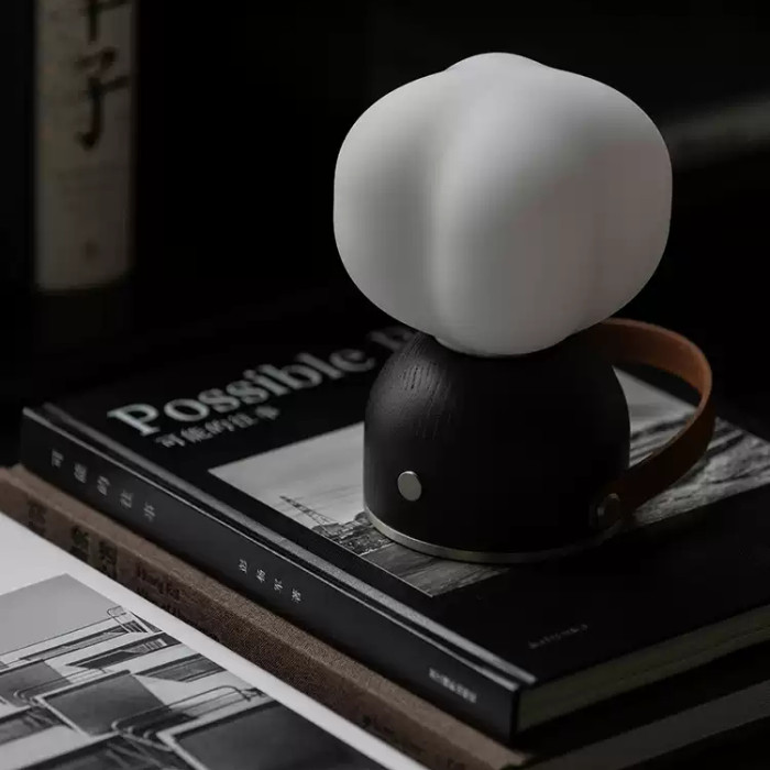 Портативная настольная лампа Mini Cotton Black