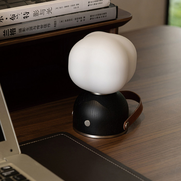 Портативная настольная лампа Mini Cotton Black