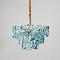 Подвесная люстра PETAL GLASS Blue D50