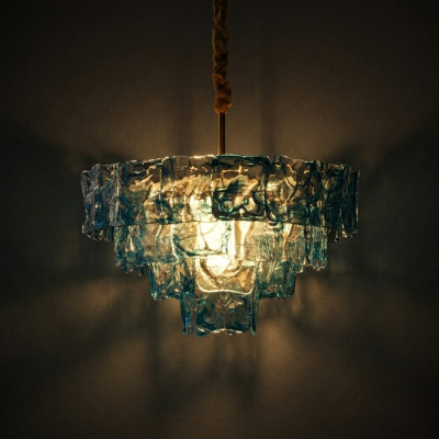 Подвесная люстра PETAL GLASS Blue D60