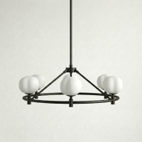 Люстра на штанге Ring Cotton Black