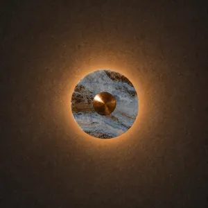 Настенный светильник Geode Glow Gold D25