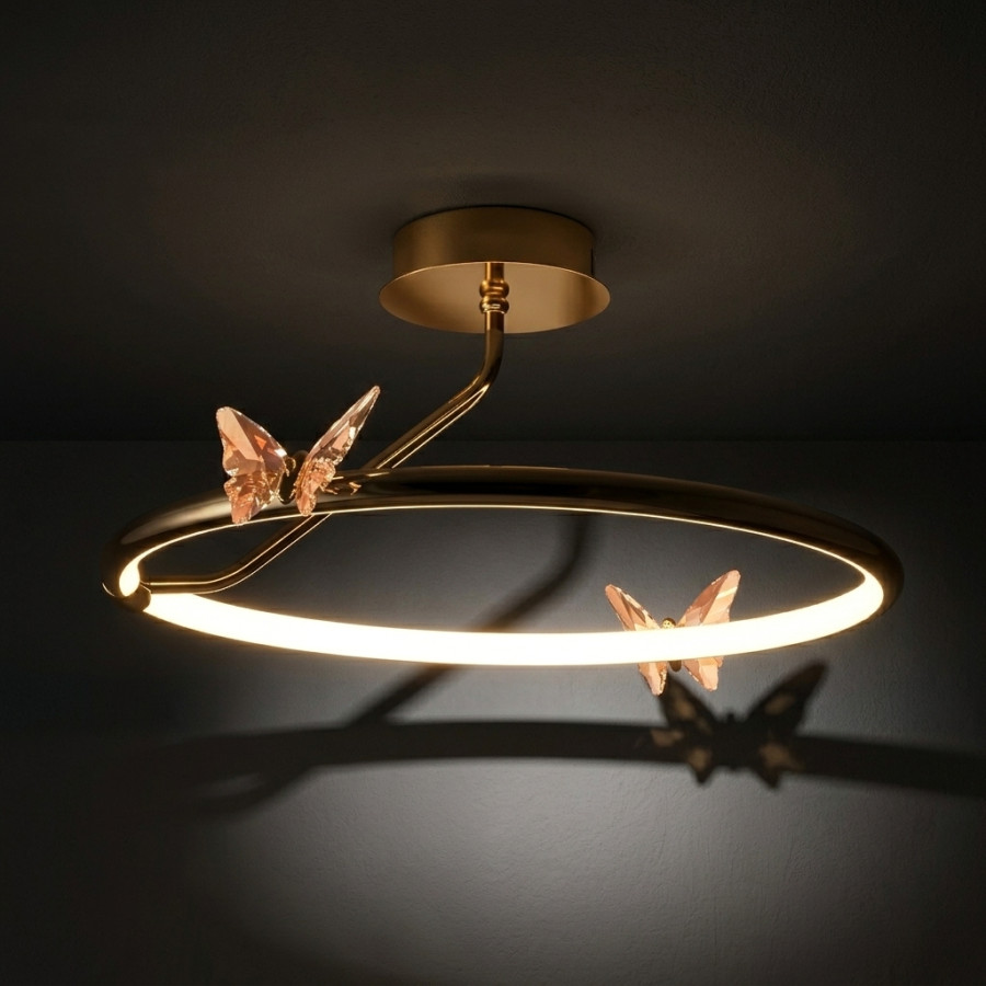 Потолочная люстра Crystal Butterfly D40