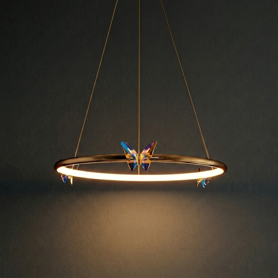 Подвесная люстра Crystal Butterfly D50
