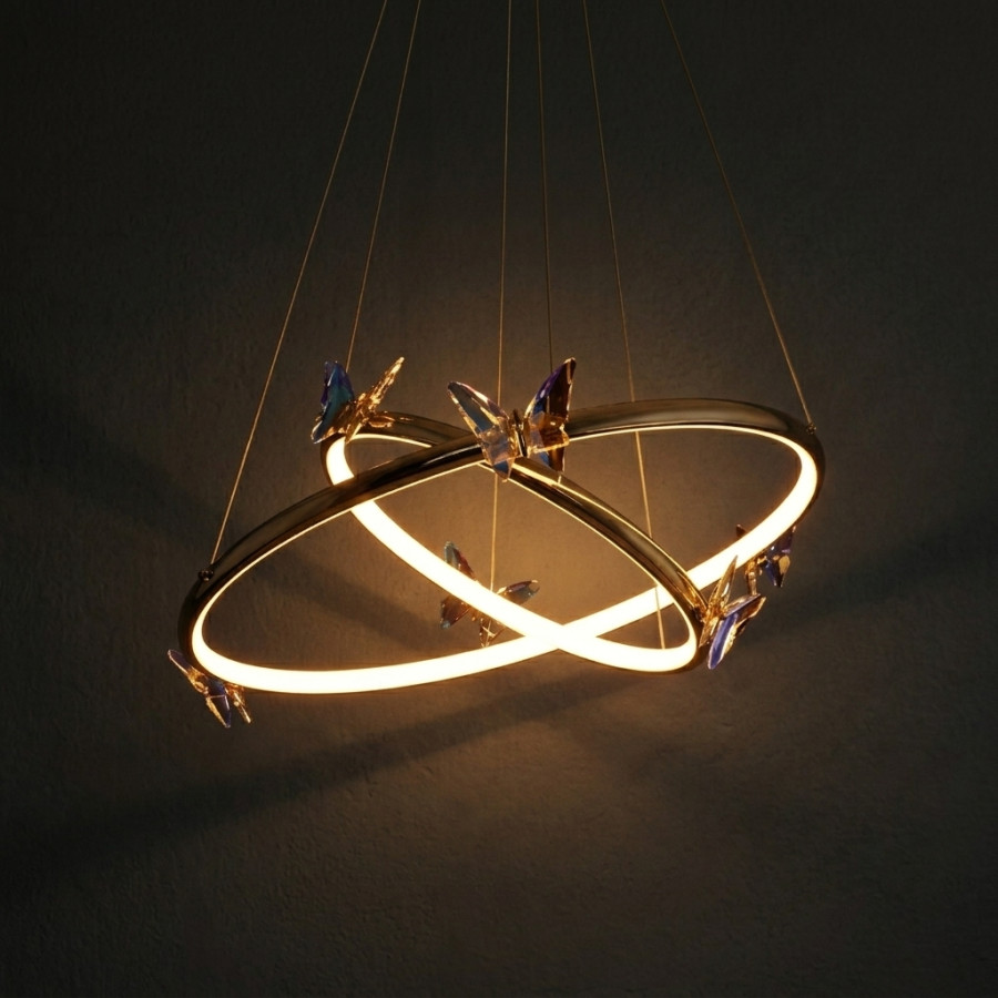 Подвесная люстра Crystal Butterfly P2 D30 D50