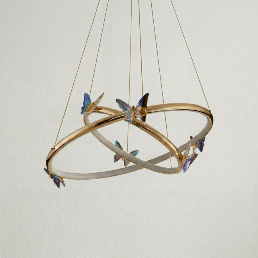 Подвесная люстра Crystal Butterfly P2 D40 D60