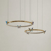 Подвесная люстра Crystal Butterfly B P2 D30 D50