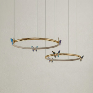 Подвесная люстра Crystal Butterfly B P2 D30 D50