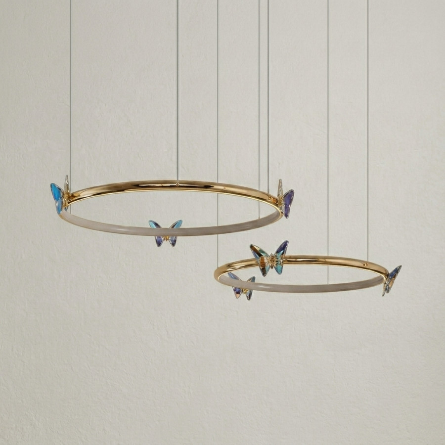 Подвесная люстра Crystal Butterfly B P2 D30 D50