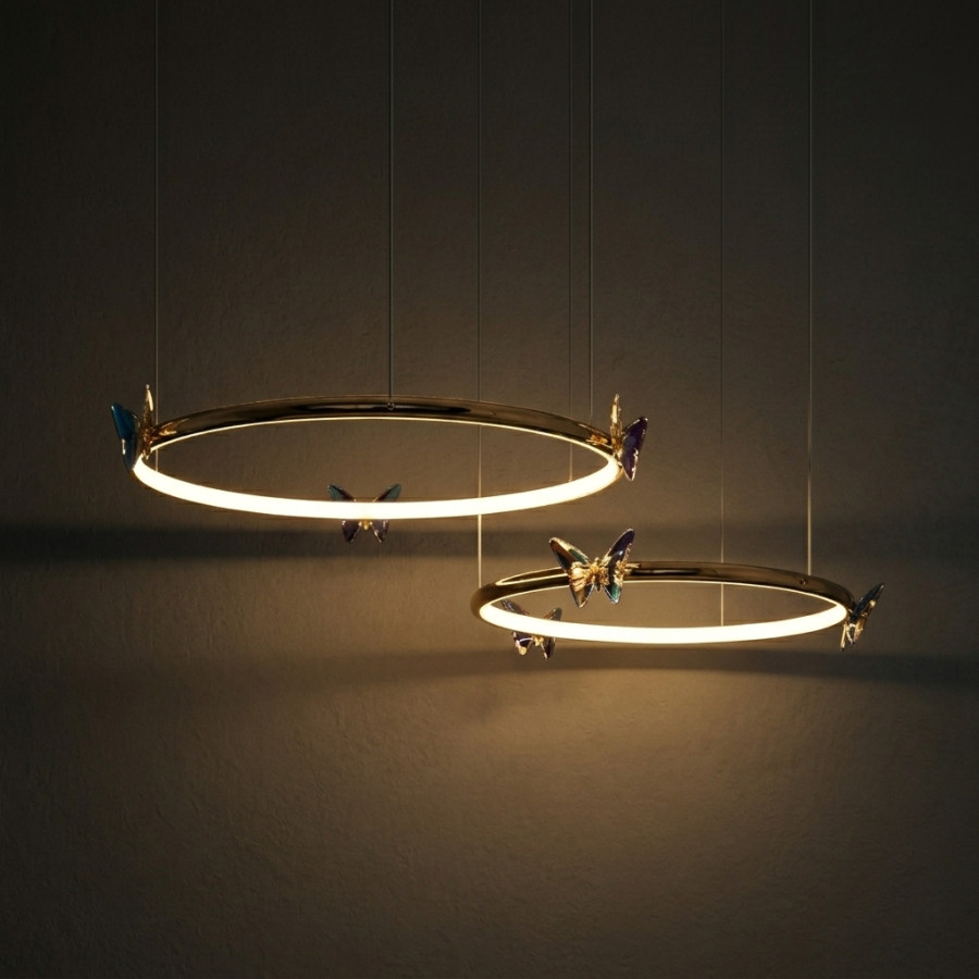 Подвесная люстра Crystal Butterfly B P2 D30 D50