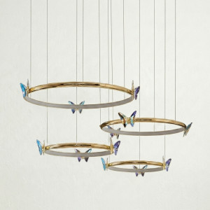 Подвесная люстра Crystal Butterfly P4 D40 D50 D60 D80