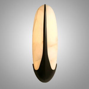 Настенный светильник Vesica Black Искусственный мрамор