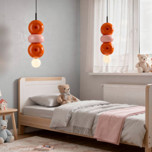 Подвесной светильник BUBBI Orange+Pink