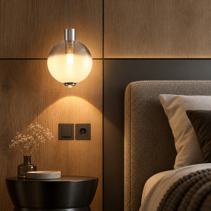 Подвесной светильник NUVIA A Smoky-grey